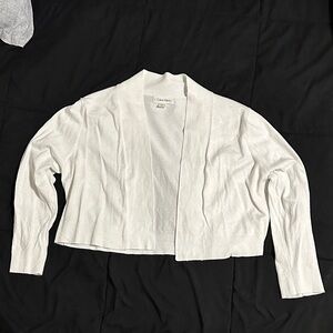 Calvin Klein Women's White Cardigan